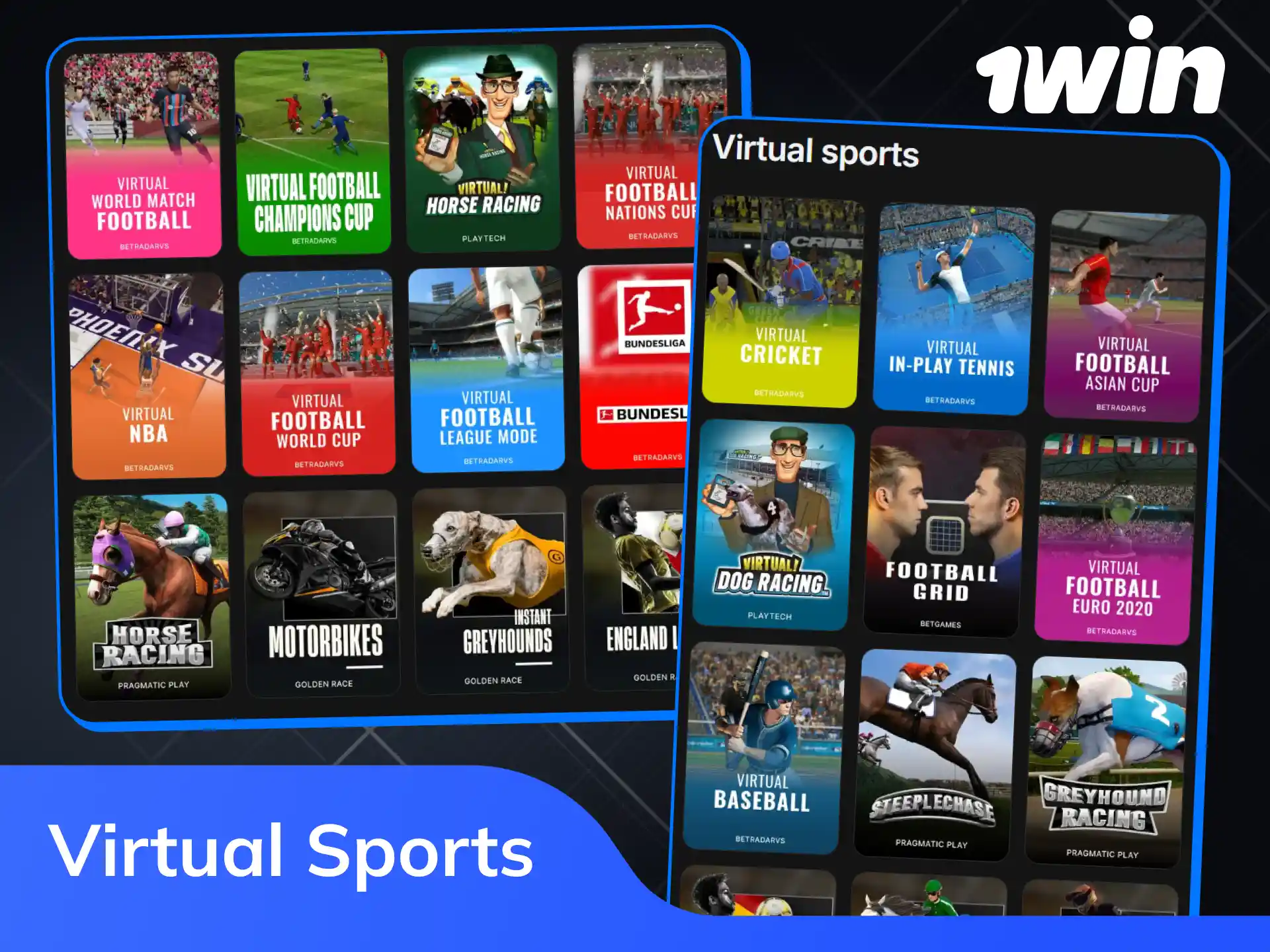 Try fast virtual sports betting events at 1win.